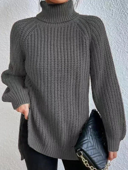 Turtleneck Femme Jumper Oversized Sweaters