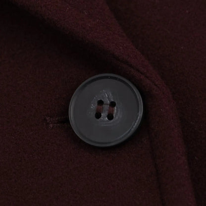 Classic Wool-Blend Overcoat – Elegant Long Coat for Women