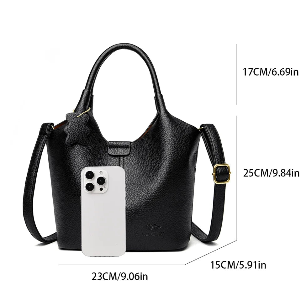 Minimal Womens Soft Leather Handbags