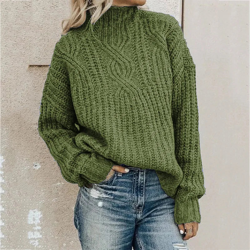 Twisted Belted Long Women Sweaters