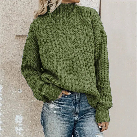 Twisted Belted Long Women Sweaters