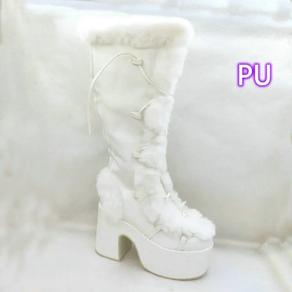 New Winter Style Warm Platform Heel Women Boots