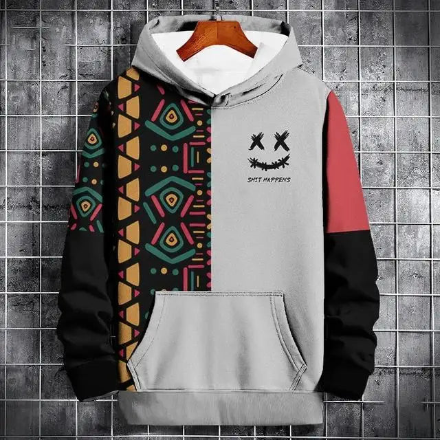 Imessage Print Oversized Hoodie Unisex Streetwear Sweatshirt For Men Women