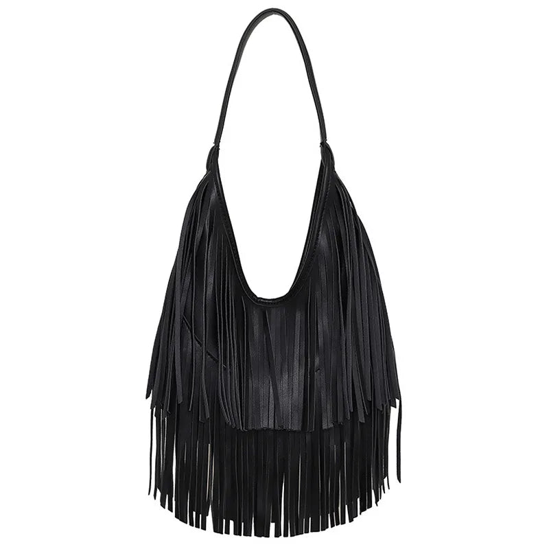 Homme Femme Star Tassel Leather Bags