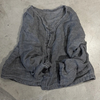 Vintage V-Neck Knit Cardigan Jacket for Women – Autumn Winter 2025