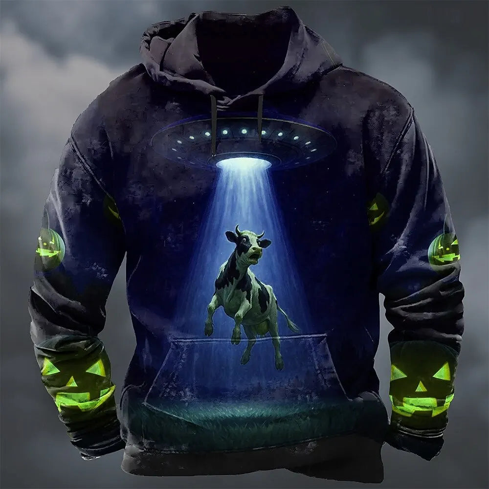 2025 Men S High Collar Hoodie Loose Fit Drawstring Sweatshirt With Elastic Cuffs For Winter