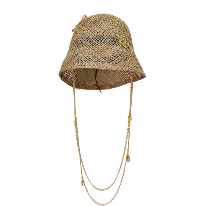 Hepburn Vintage Design Elegant Straw Sun Cap Hat