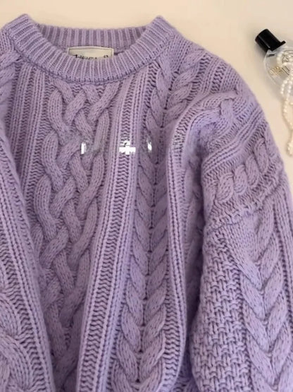 Womens Twisted Belted Long Sweaters