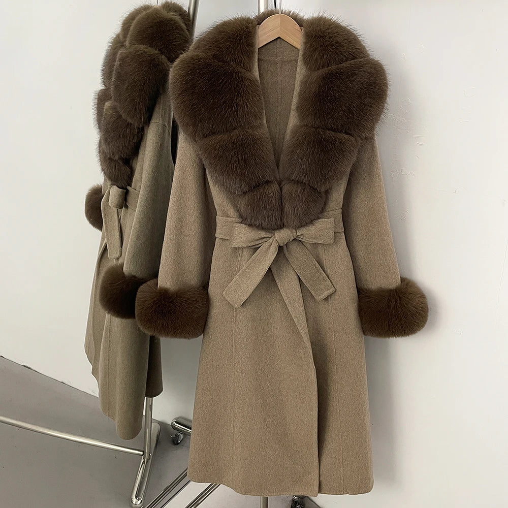 Women New Faux Fur Warm Sweaters