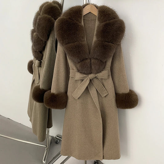 Women New Faux Fur Warm Sweaters