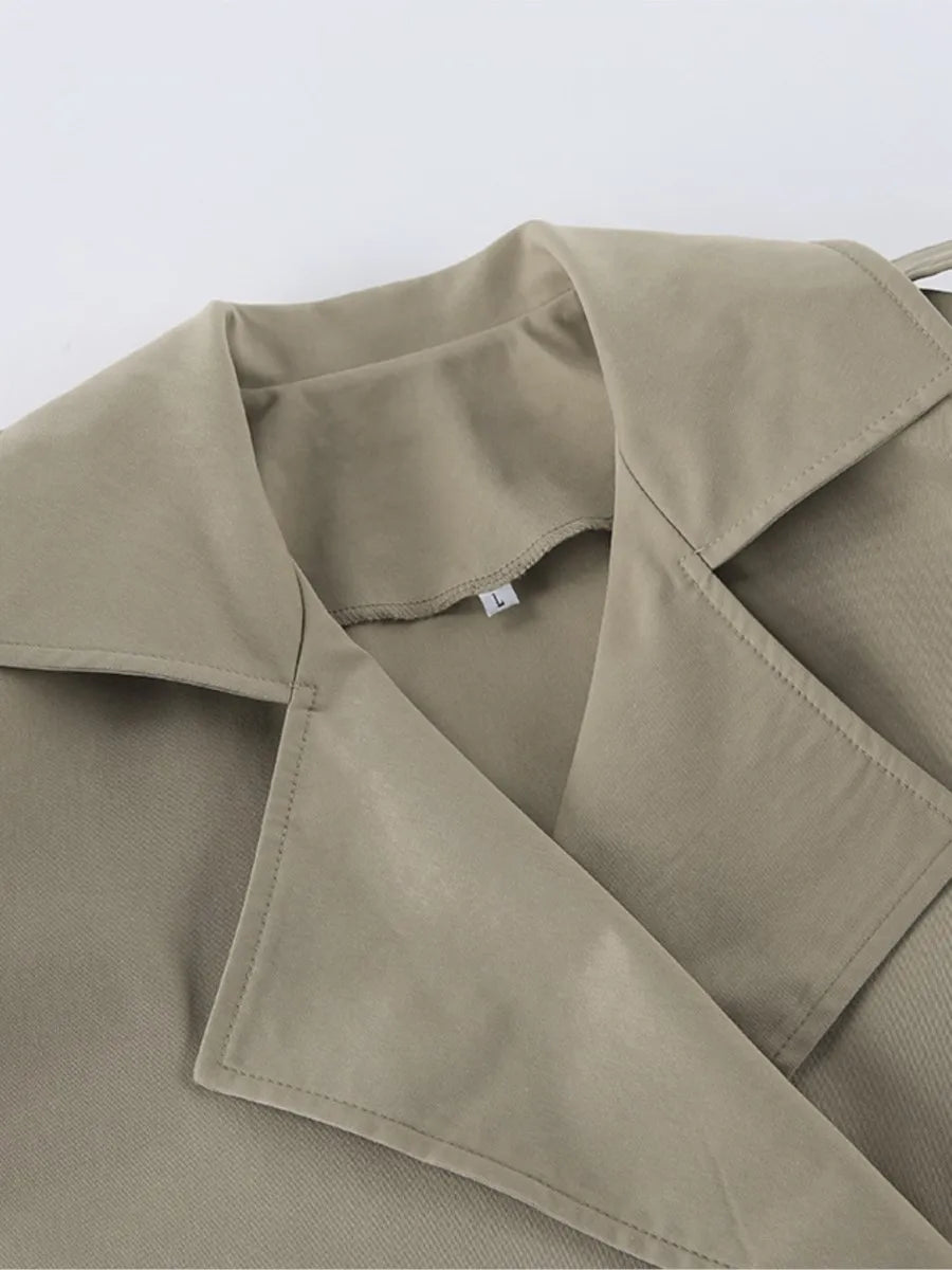 Long Khaki Trench Coat