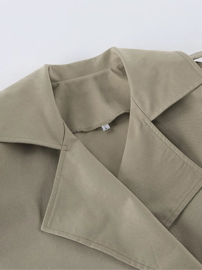 Long Khaki Trench Coat