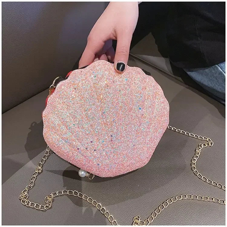 Shell Shape Vintage Small Crossbody Messenger Bag