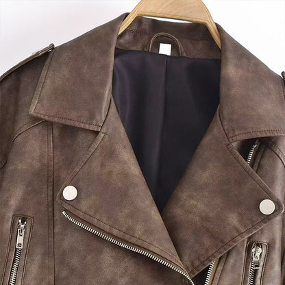 Autumn Fashion Brown Leather Jackets