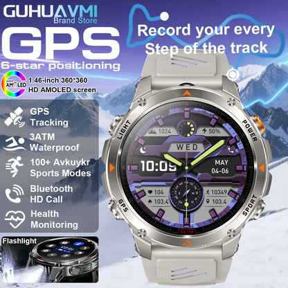 Running Swimming Altimeter Barometer Compass Multi Functional Waterproof Smartwatches