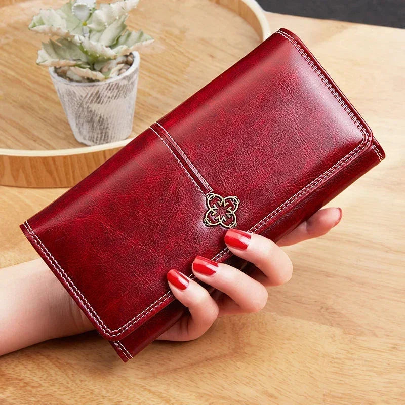 Womens Large Long Card Holder Wallets