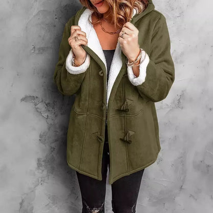 New York Autumn Winter Street Style Wool Hooded Coat Outfits