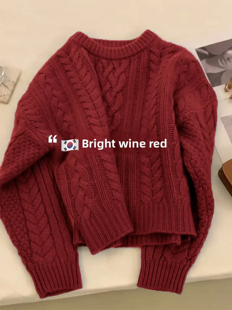 Womens Twisted Belted Long Sweaters