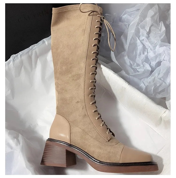 Women Classic Style High Quality Lace Up Boots