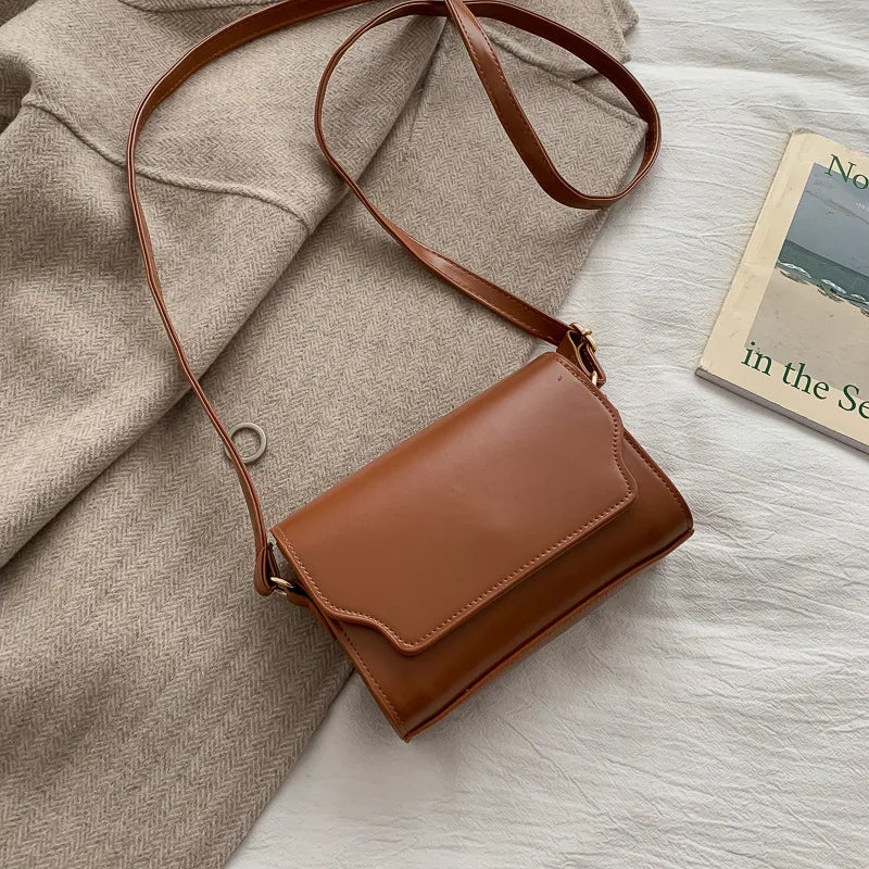 Women Mini Leather Messenger Bag