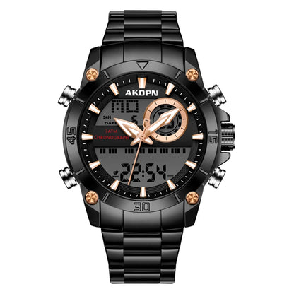 Mens Multi Color Dial Stainless Steel Analog Watch
