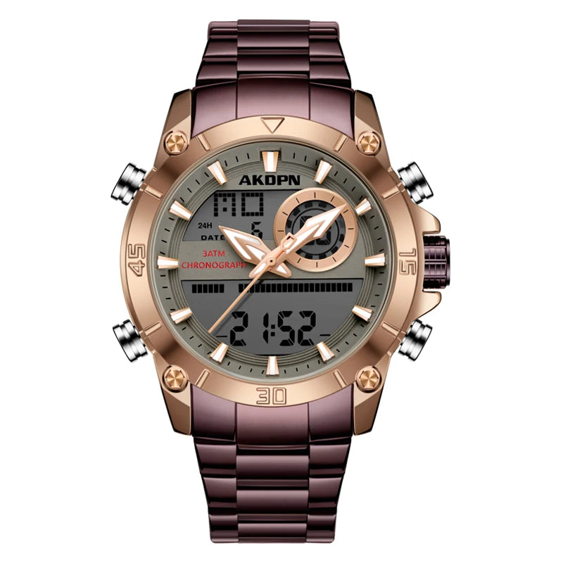 Mens Multi Color Dial Stainless Steel Analog Watch