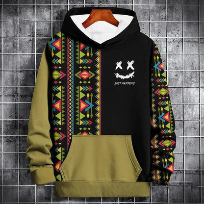Imessage Print Oversized Hoodie Unisex Streetwear Sweatshirt For Men Women