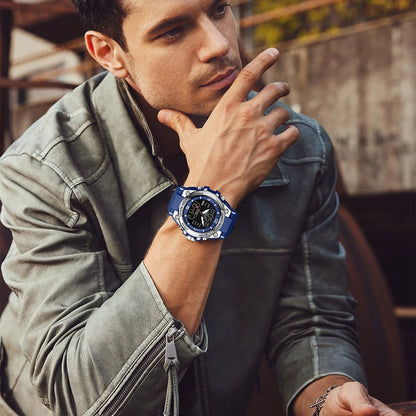 Mens 50m Waterproof Mascular Digital Analog Display Watches