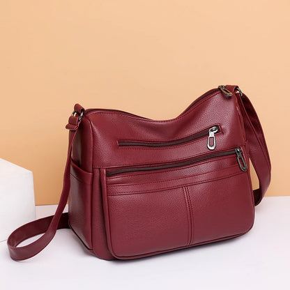 Rectangle Womens Soft Leather Handbags