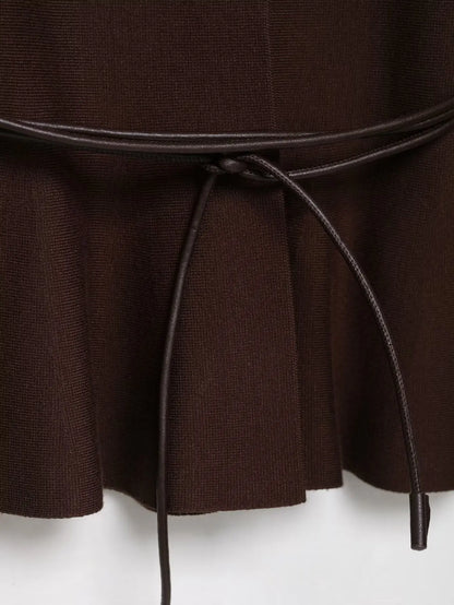 2025 Belted Knit Cardigan for Women – Trendy Streetwear Style