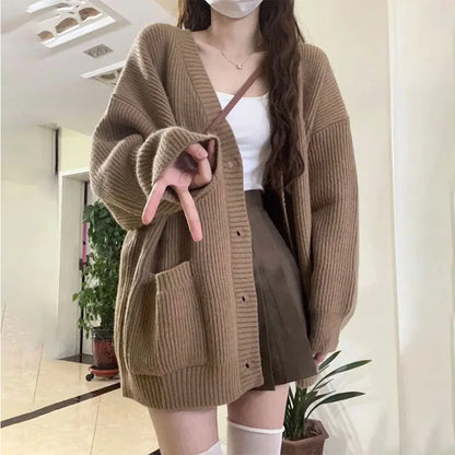 Womens Casual Autumn Long Cardigans