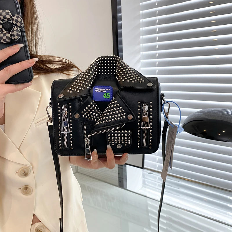 Womens Designer Jacket Zipper Handbags