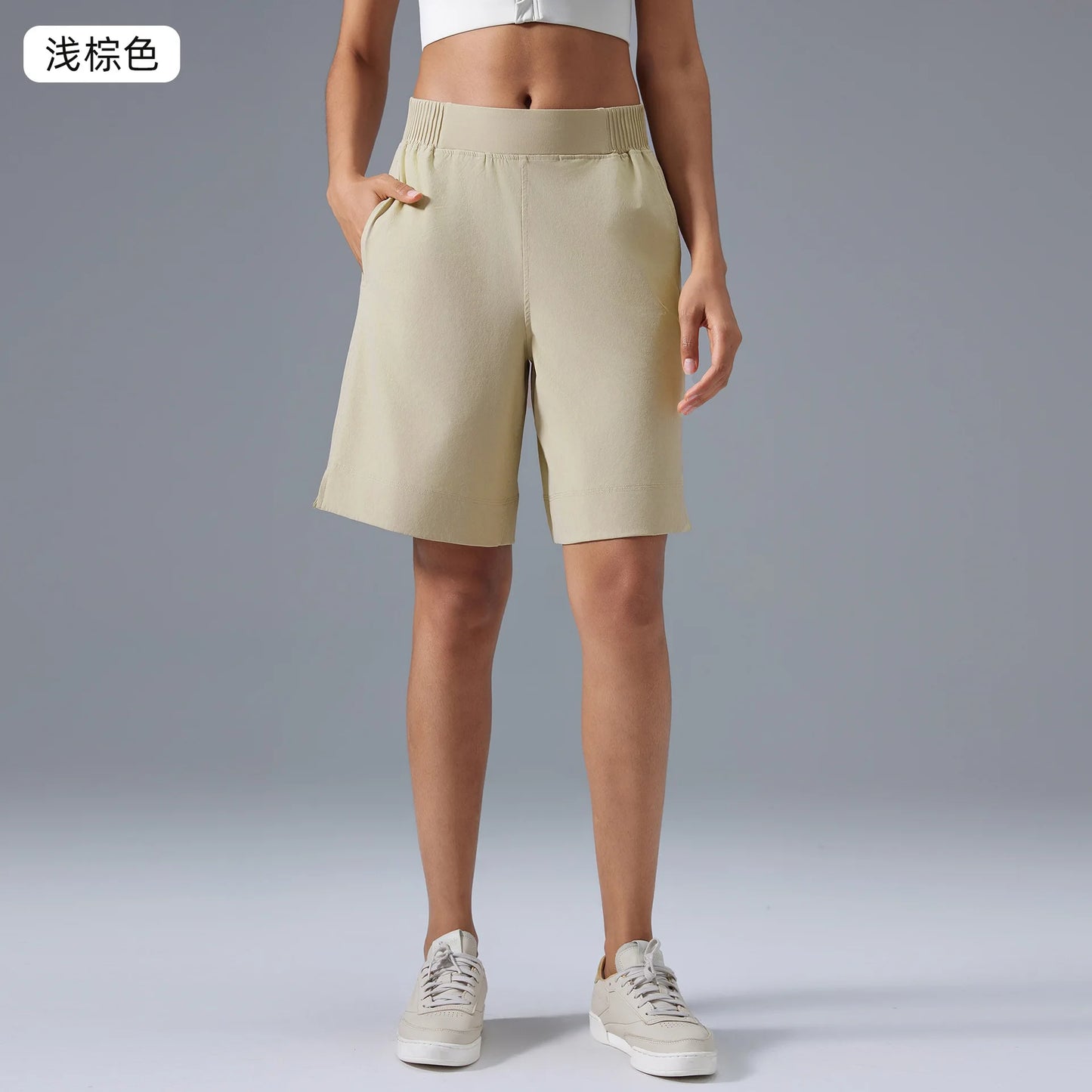 Knee Length Wide Leg Women Shorts