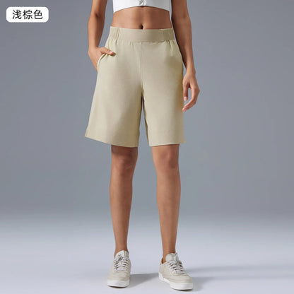 Knee Length Wide Leg Women Shorts