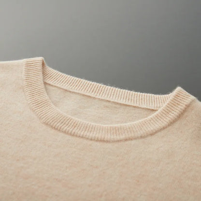 New Soft Mens Round Neck Thickened Wool Sweaters