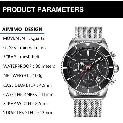 Mens Waterproof Simple Look Analog Watch