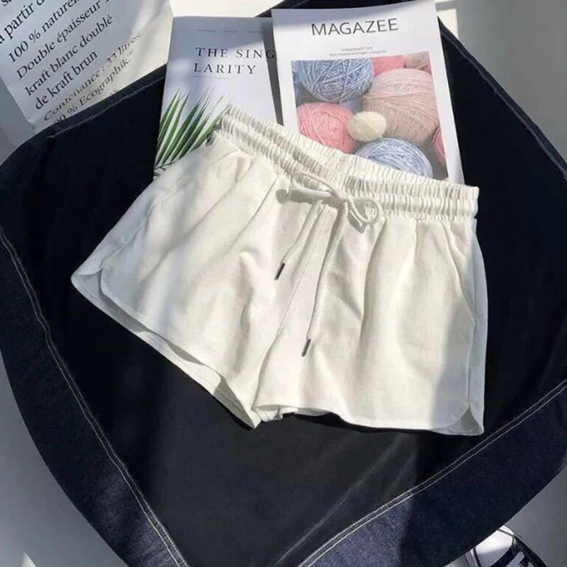 High Comfort Elastic Waist Drawstring Women Shorts