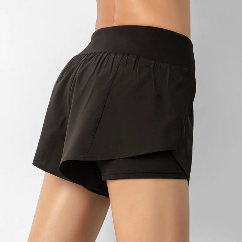 Breathable Quick Dry Sweat Wicking Zipper Pocket Track Shorts