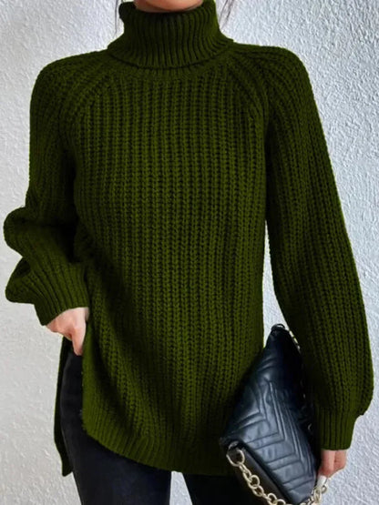 Turtleneck Femme Jumper Oversized Sweaters