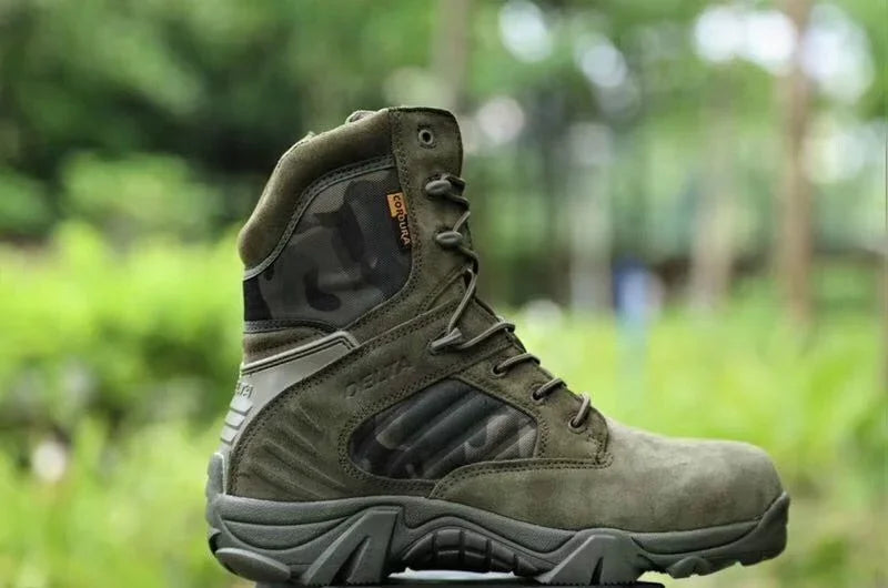 Mens Waterproof Lace Up Tactical Boots