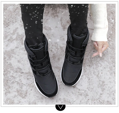 Cozy White Plush Snow Boots for Women | 2025 Winter Non-Slip Platform Boots