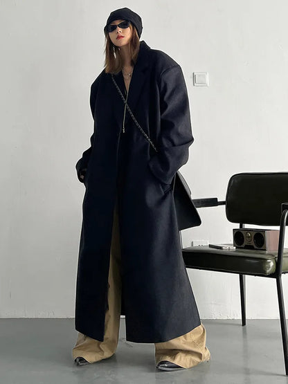 New Plus Size Long Overcoats