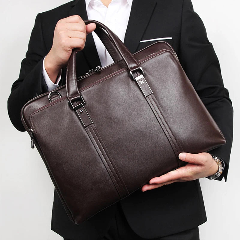 Luxury Designer Briefcase For Women Fashionable Office Laptop Handbag Commuter Bag With Document Book Compartments
