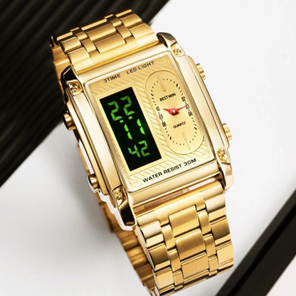 Mens Stainless Steel First Class Analog Dress Watches