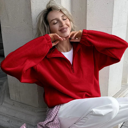 2025 Polar Fleece Hoodie Women S Loose Fit Pullover Sweatshirt For Spring Fall