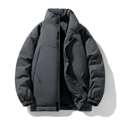 New Windproof Black Parka