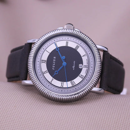 Creative Leather Auto Date Quartz Watches For Men