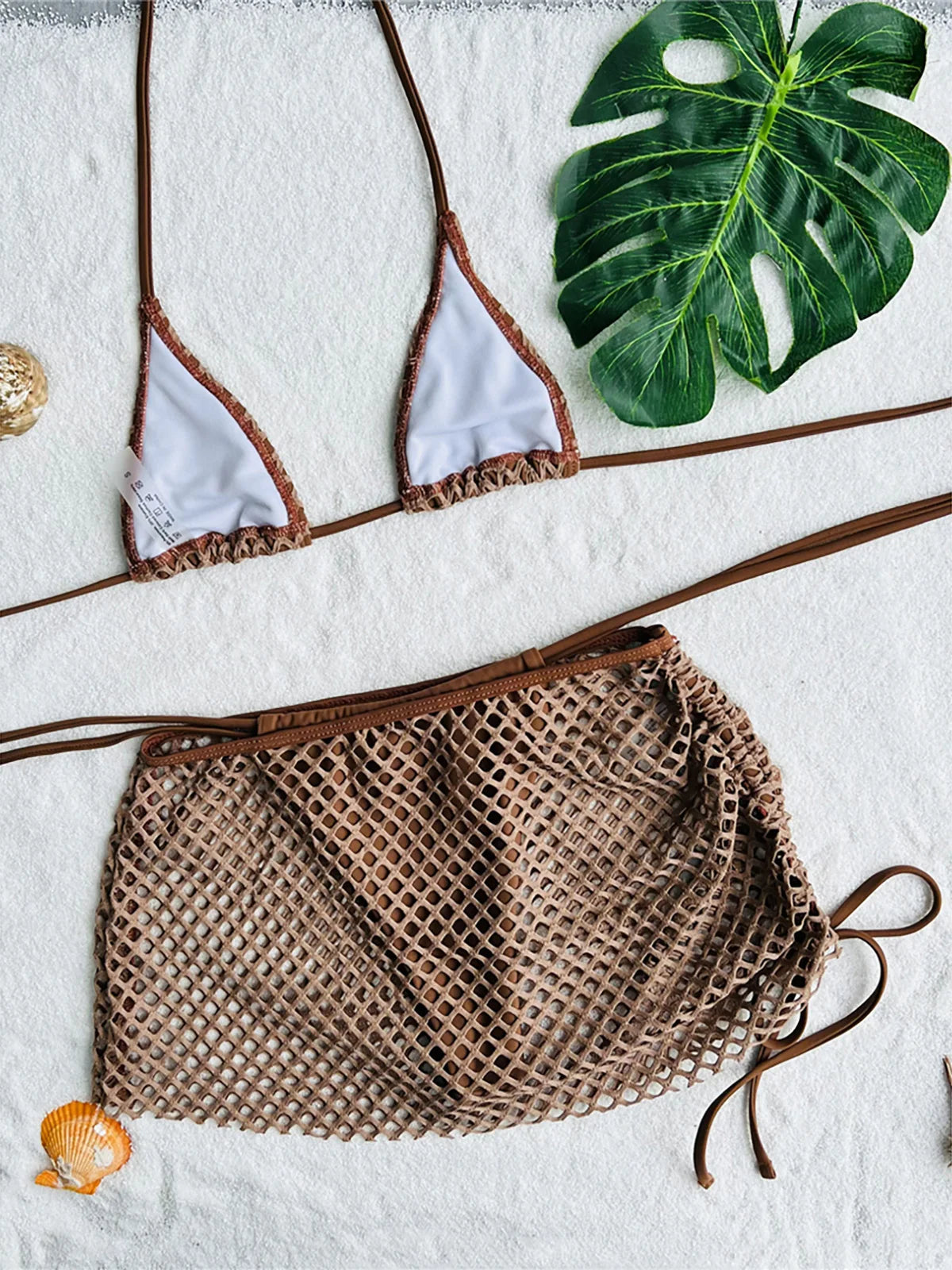 Sunkissed Mesh Bikini & Skirt Set - Ultimate Beach Aesthetic