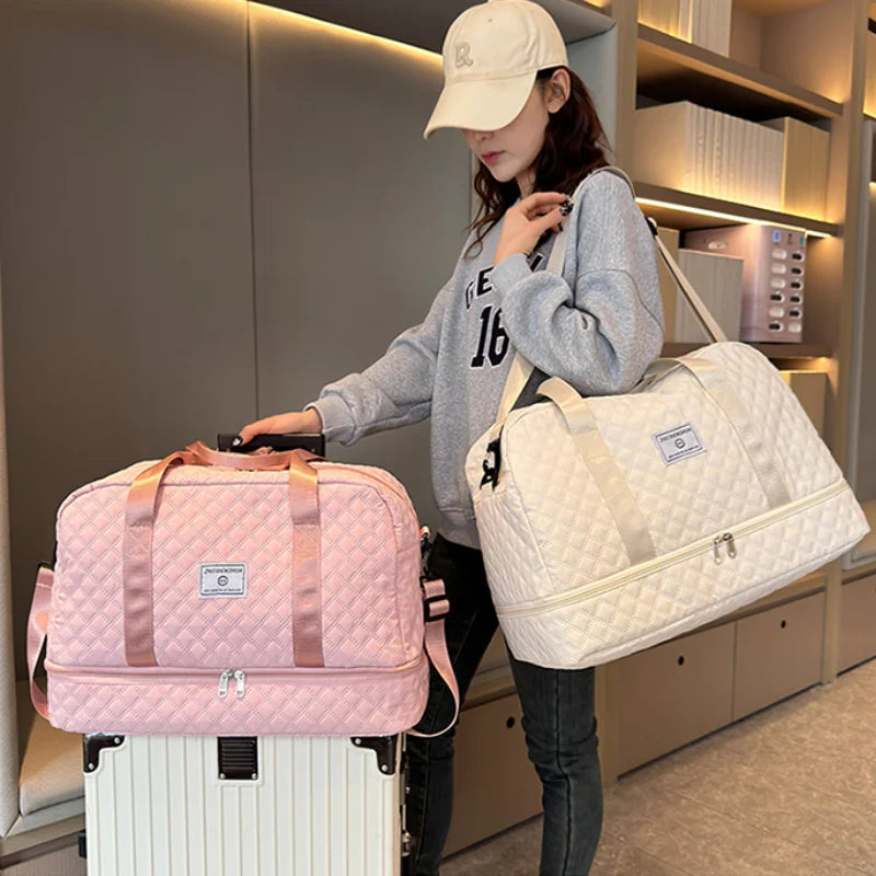 Big Belted Large Capacity Elegant Handbags