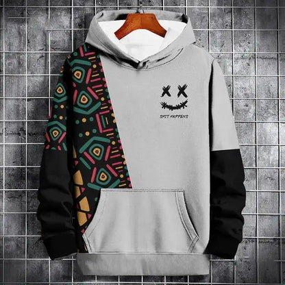 Imessage Print Oversized Hoodie Unisex Streetwear Sweatshirt For Men Women